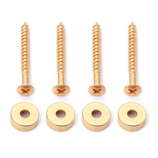Guitarra de ouro, coxas e parafusos para guitarra elétrica, pacote de 4