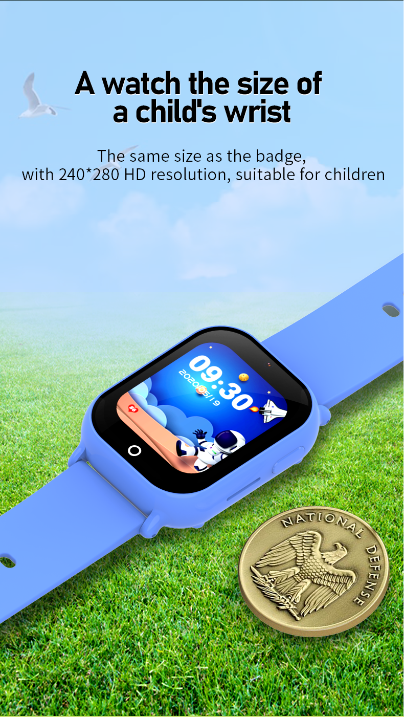 Eraysun Children's Smart Watch SOS WIFI HD Screen Video Call 1.52 Inch GPS Tracker Location 4g Kids Smart Watch Health Monitor