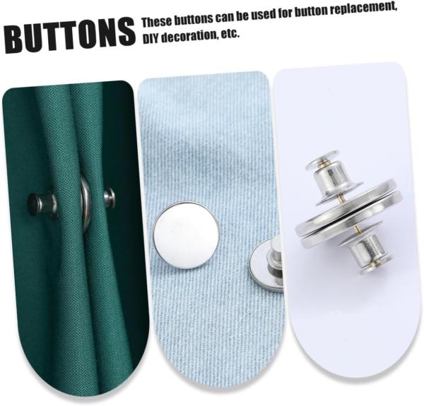 Multifunctional Removable Magnetic Jean Buttons Magnetic Curtain Buttons