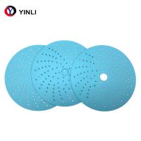 Papel de lixamento Multiholes poroso do disco do abrasivo cerâmico automotivo azul