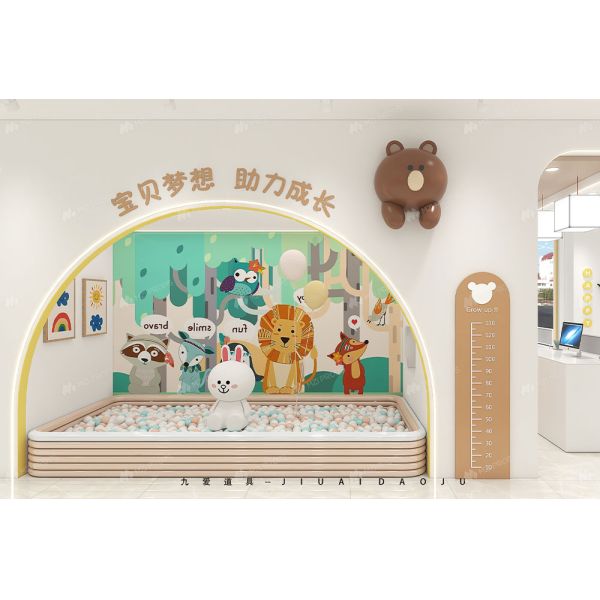 BBC024 Decor Baby Shop Trendy Baby Diapers Display Stand for Baby Shop Interior Design
