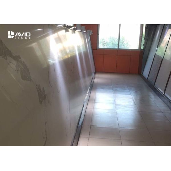 Chemical Resistant Quartz Bathroom Countertops Slab Low Maintenance 3200 X 1600mm