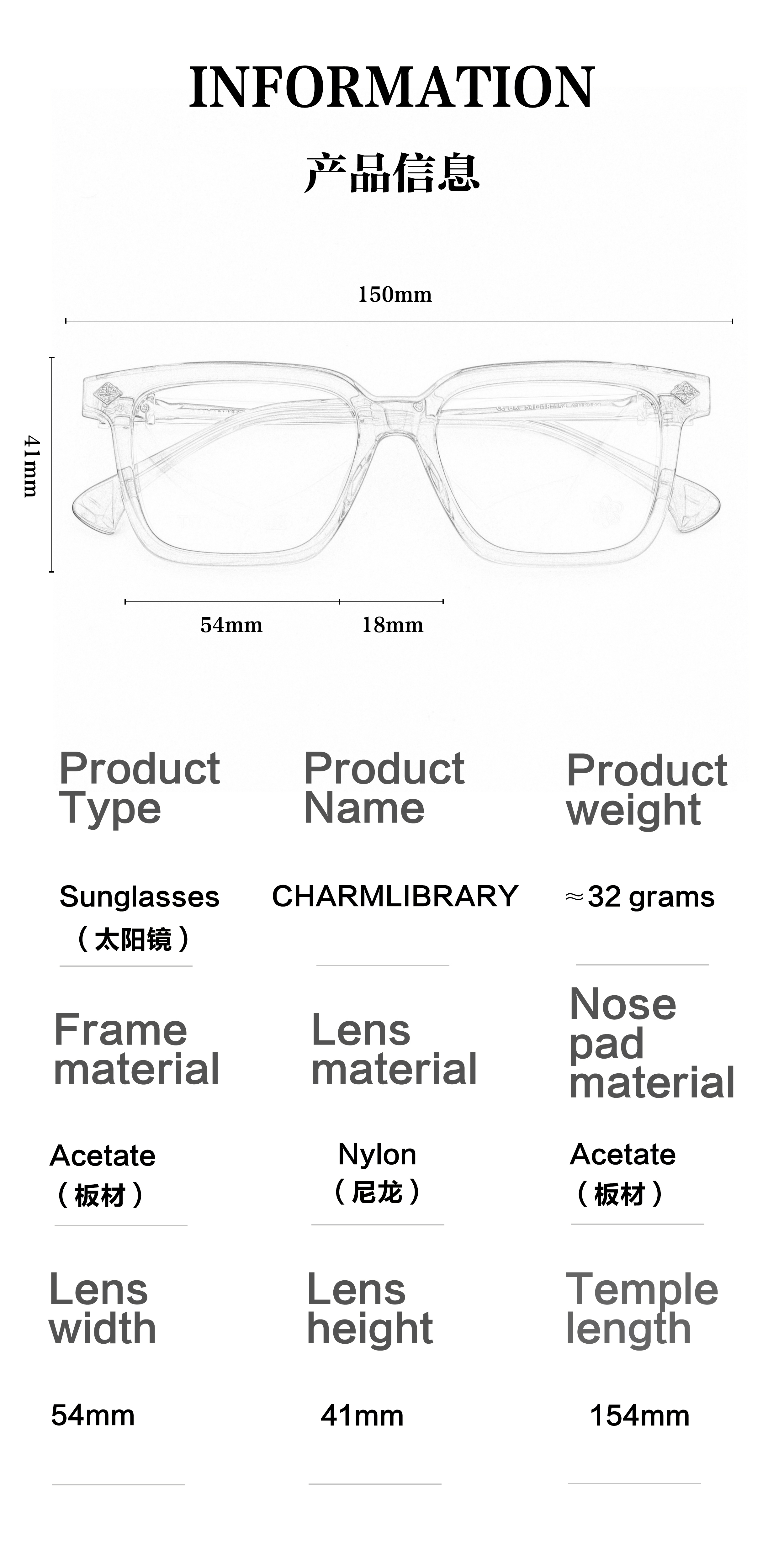 CHARMLIBRARY Hot Fashion Acetate Full Rim Sunglasses for Men Women Y2k 8284 Classic UV400 Travel Glasses for Outdoor Indoor Use