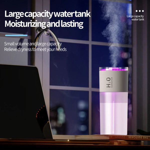Super Quiet Jellyfish Cool USB Portable Air Humidifier For Desktop Office And Travel Use