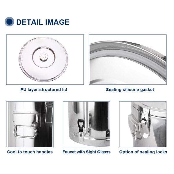 Машина для доения из нержавеющей стали большой вместимости