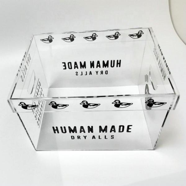 Small Square Acrylic Box Containers Display Clear  3-100MM Thickness