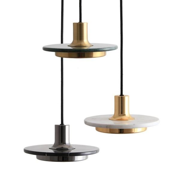 High Quality Modern Simple Metal Marble Pendant Light For Bedroom