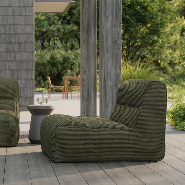 No Assembly Required Modern Patio Furniture Black Sleek Durable  Garden Lounge Sofa