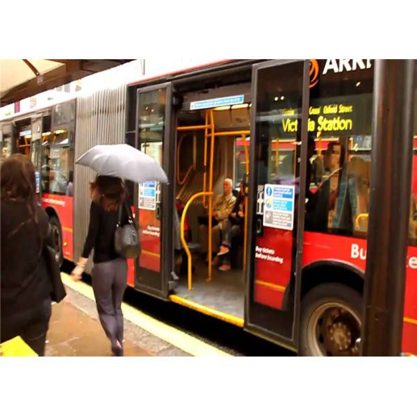 Electric / Pneumatic Outside Sliding Plug Door For 100% Electric Buses