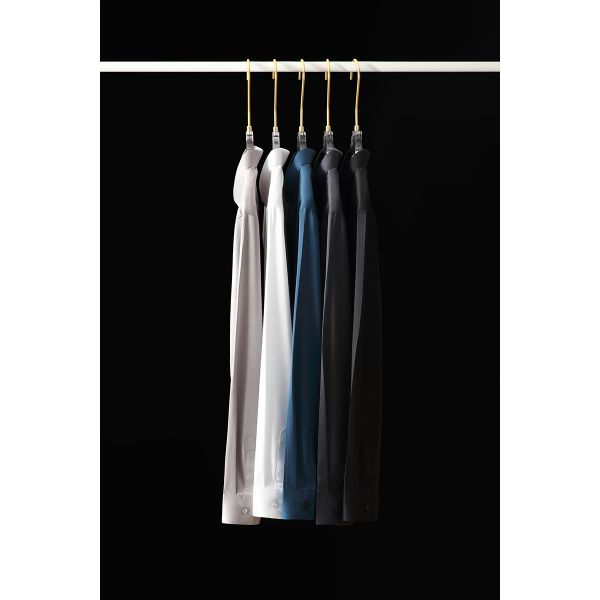 T-shirts simples à manches longues pour hommes avec logo acrylique en soie polyester viscose