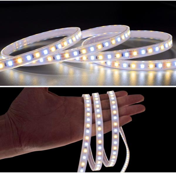 tira flexível de 2835 diodos emissores de luz de 5M 60Leds/M IP20 12W 1190lm