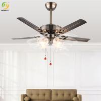 Rétro LED lumière futée Kit With Remote Control de fan de plafond du fer