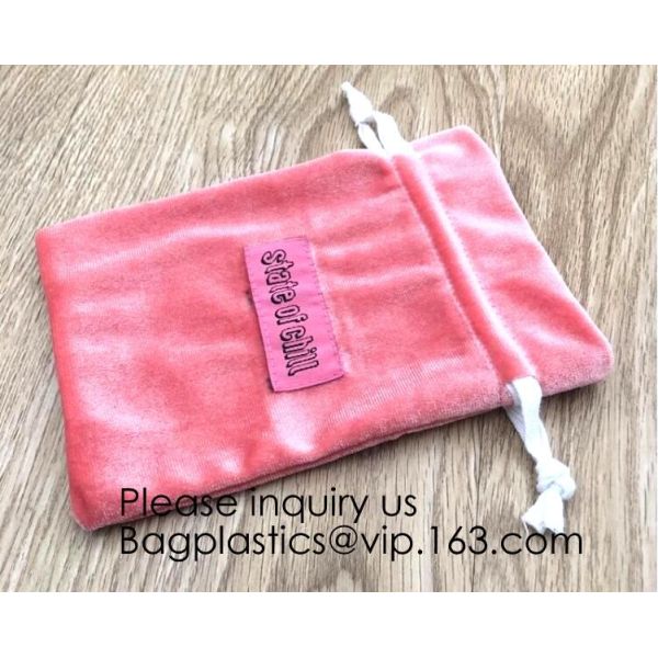 Velvet Cloth Drawstring Pouches Handy Gifts Jewelry Bags,Cream Drawstrings Velvet Bags for Jewelry, Gift, Wedding Favors