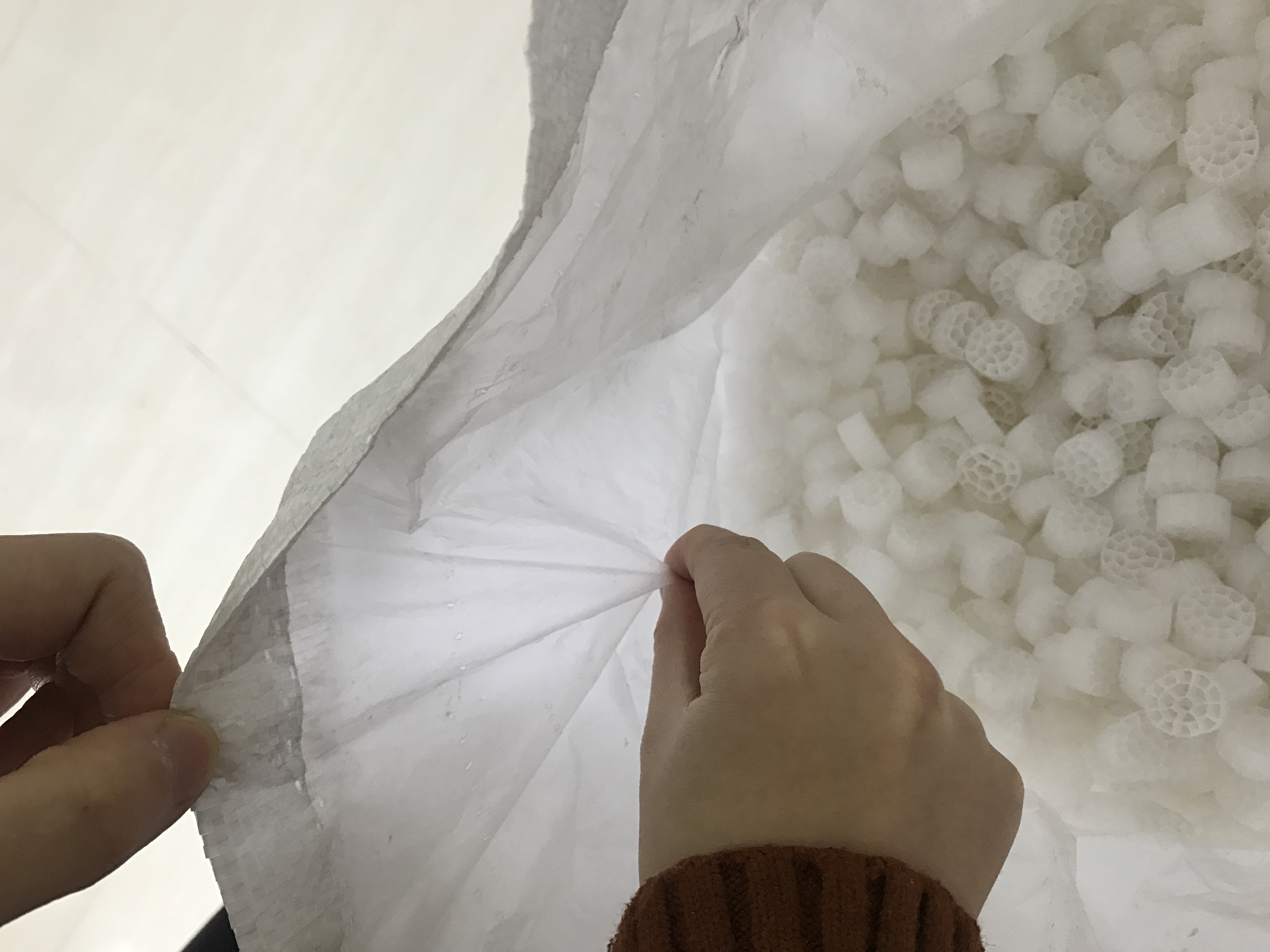 Средства массовой информации фильтра HDPE пластиковые плавая MBBR пруда для биологической фильтрации газировки