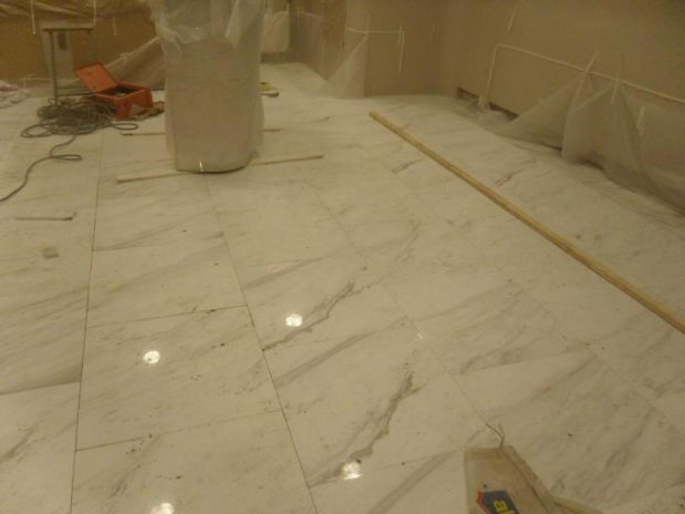 Classic White Solid Natural Stone Slabs 100% Natural Marble Material