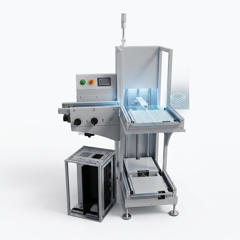 L-shaped PCB feeding machine, fully automatic board feeding equipment