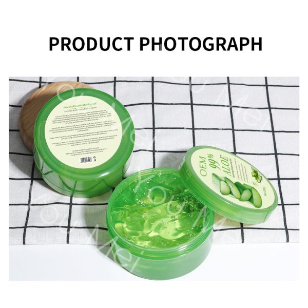 OEM SPF Sunscreen Cream Aloe Vera Kegunaan Soothing Gel For Acne Removing