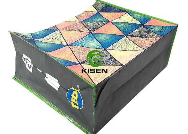 Custom Design Woven Carry Bags Eco Friendly Pp Material Gravure Printing