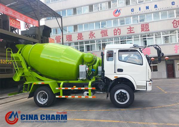 6m3 Concrete Mixer Truck , Concrete Transit Mixer Euro III Standard