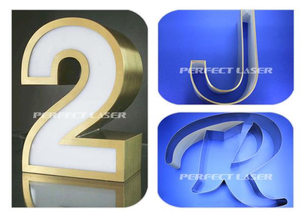 Aluminium Tapes Advertisement Channel Letter Bending Machine 0.6Mpa Pressure