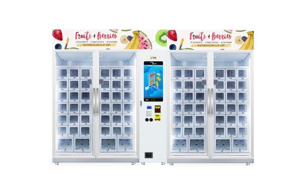 Unmanned Retail Store Cooling Locker Vending Machine To Sell Egg Fruit Meat