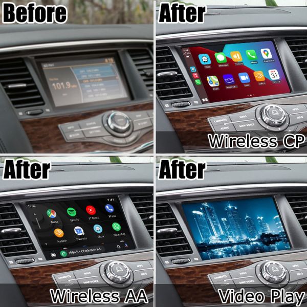 Автомобиль андроида подъема экрана типа 2 IT06 HD патруля Y62 Nissan беспроводной carplay
