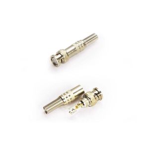 Crimp Mounting BNC Male Connector with IP65 Waterproof Rating and DC~4 GHz Frequency Range for RG59