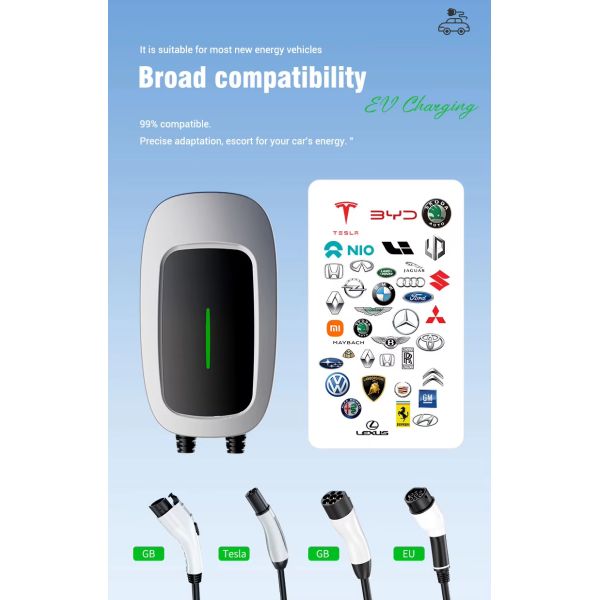 Wallbox AC Ev Car Charger 22kW 7kW 11kW 9kW Wall-mounted Fast Charging Station for Home Use EV Charger for Electric Cars