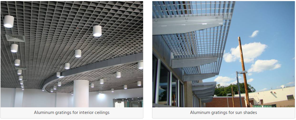 6063t6 Walkway Anodizing Aluminum Bar Grating For Catwalk Platform