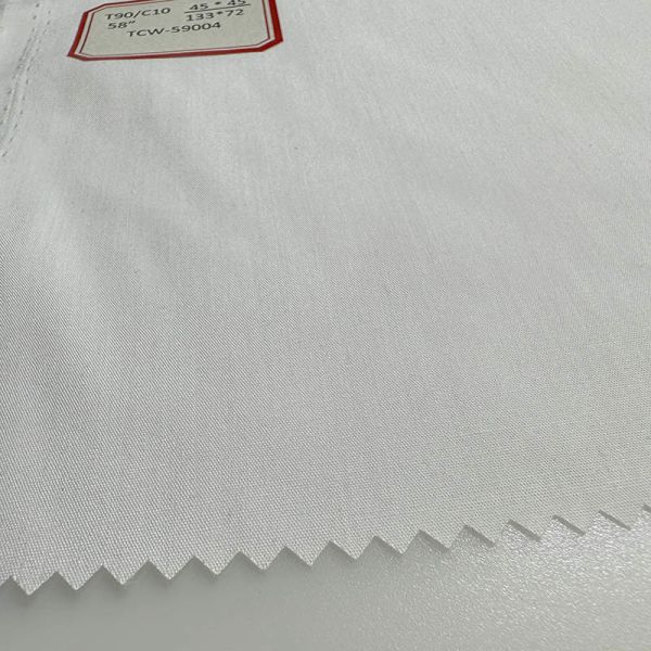Bleached Polyester TC Cotton T90/C10 45*45 133*72 150CM TC Polyester Cotton
