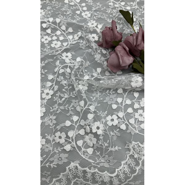 Sequin Embroidery Fabric Elegant Lusiate Breathe Embroidered Lace Fabric Shining Leafy Luxury Occasion Fabric