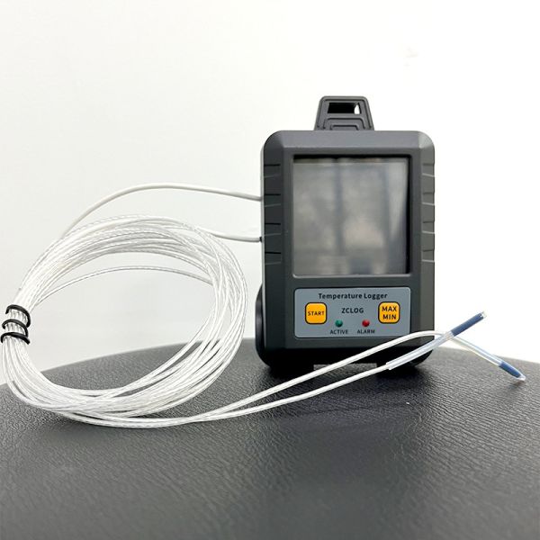 High Precision USB Dual Channel T Type Temperature Data Logger GREY with Protection Case