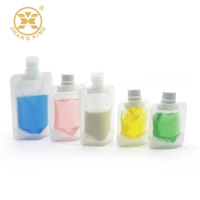 Empacotamento amigável do sabão líquido de Eco Flip Plastic Bag With Screw do tampão plástico dos PP 10ml 50ml
