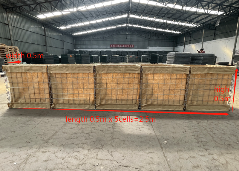 Explosion-proof Defensive Bastion Barriers Wall Frame Gabion Bunker Net Hot Dip Galvanized Durable Hesco Bastion Workshop