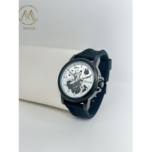 Dial Classic Mens Wrist Watches Luxury Sports Wrist Watches Silicone Band