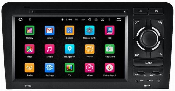 Ouchuangbo car radio player android 7.1 for Audi A3 S3 2003-2011 support MP5 /MP3 /MP2 /AAC /OGG /RA /WAV /FLAC /APE etc