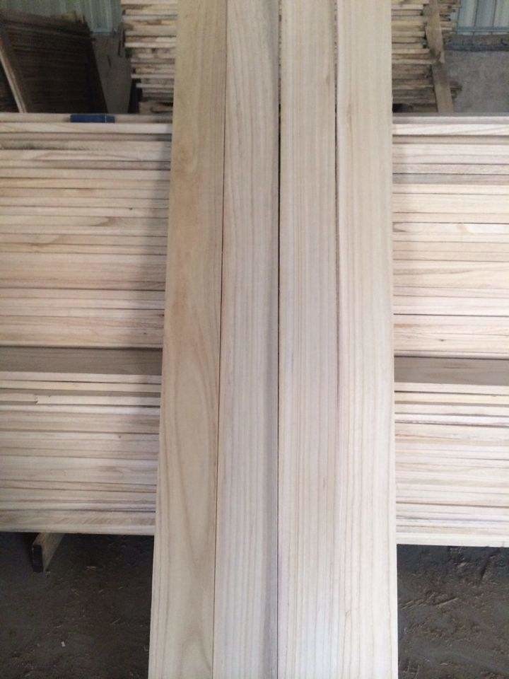Indoor Solid Wood Panels Birch Color Decoration Natural Paulownia 100-2500mm