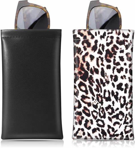 Neoprene Eyeglasses Case PU Leather Drawstring Pouch Bag Personalised