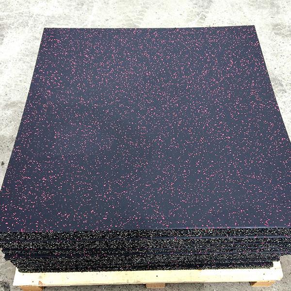 Portable Playground Rubber Floor Tile Black Purple Color Gym Fitness Interlocking Sport