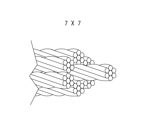 Round Marine Grade Stainless Steel Cable For Ship / Offshore Platform