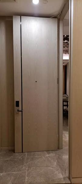 White Walnut Veneer Door Panel 5 Star Hotel Bedroom Furniture 1000*50*2400mm