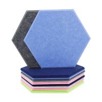 Écrans antibruits hexagonaux de mur insonorisant 130mmx150mm