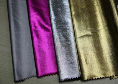 High Peeling PU Coated Leather , Waterproof Handfeeling PU Leather Fabric