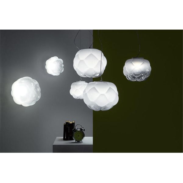 Postmodern Design Glass Cloud Flower Led Pendant Lights For Kitchen Dining Room Bedside Suspension lamp(WH-GP-100)