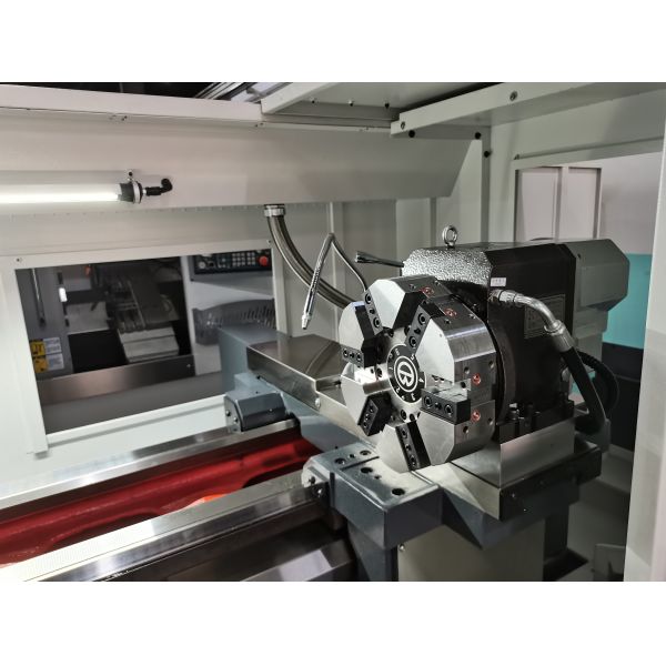 Машина токарного станка CNC Ck6150 для вырезывания металла опционного с гидравлическим цыпленком