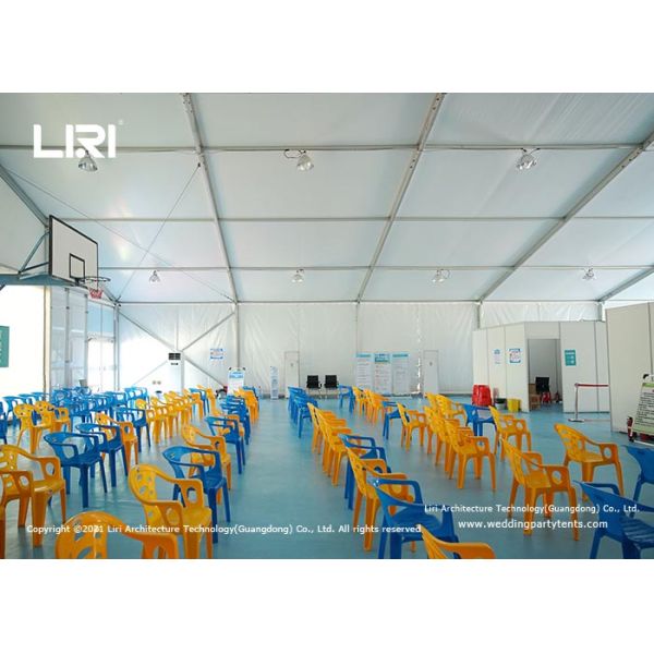 20 Meter Width Emergency Medical Tents Aluminum Frame Outdoor Vaccination Marquee