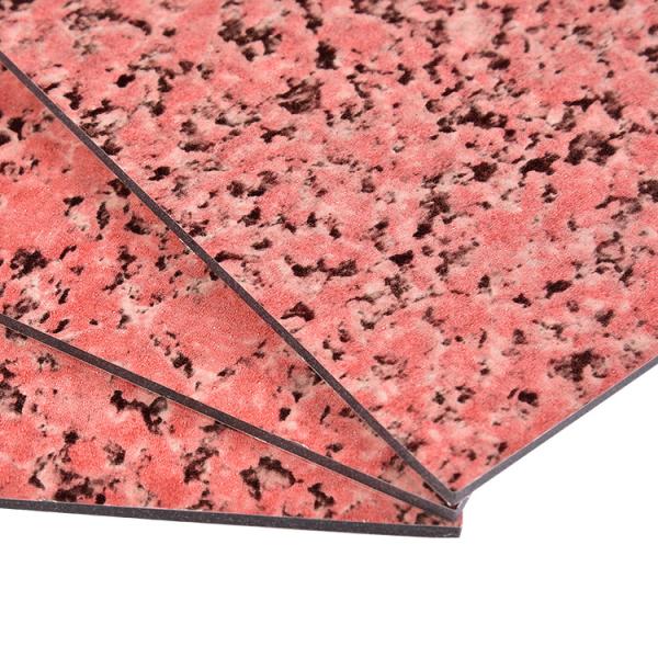 Panneau composé en aluminium de marbre avec le noyau de PE/FR pour la décoration de construction