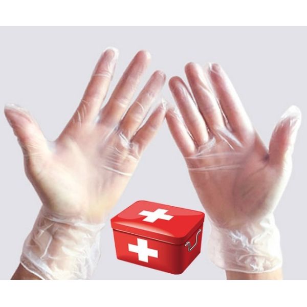 Disposable medical examination powder free vinyl gloves AQL 1.5