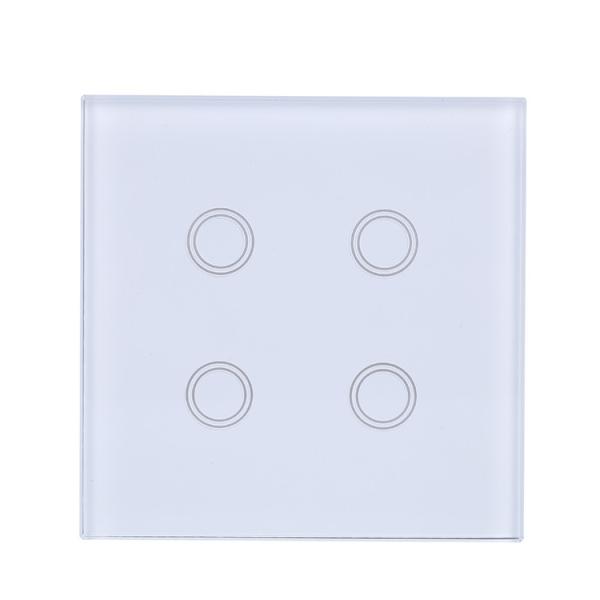 4 Gang Smart Light Switch Uk Smart Touch Wall Switch With Google&Alexa