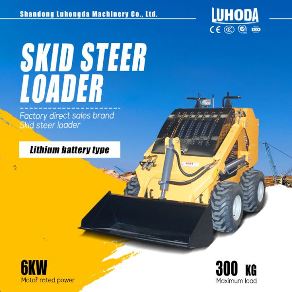 Hot Selling Mini Sliding Loader CE Approved Electric Tracked Skid Steer Loader With Attachments